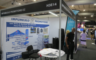 Impumelelo Promotions Showcased Banner Walls And Telescopic Flags At Modern Marketing Expo